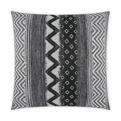 D.V. KAP HOME   22" x 22" Outdoor Embolden Pillow - Charcoal Global    - OD-497-C-2222
