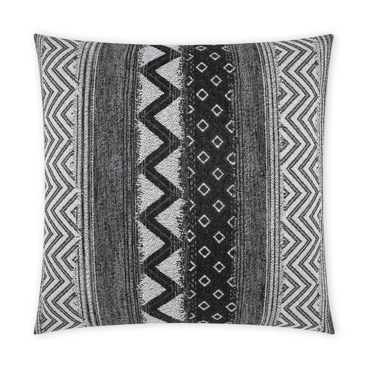 D.V. KAP HOME   22" x 22" Outdoor Embolden Pillow - Charcoal Global    - OD-497-C-2222