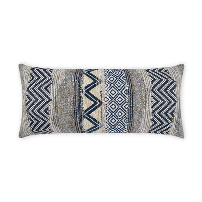 D.V. KAP HOME   12" x 24" Outdoor Embolden Lumbar Pillow - Blue Global    - OD-498-B-1224