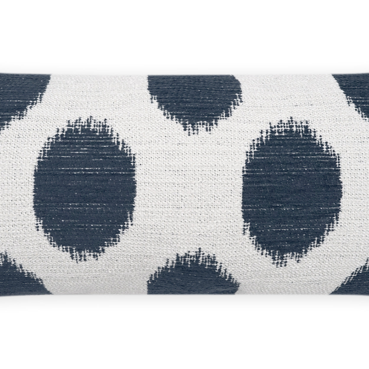 D.V. KAP HOME   12" x 24" Outdoor Vianella Lumbar Pillow - Indigo Circular - Dots, Transitional    - OD-502-I-1224