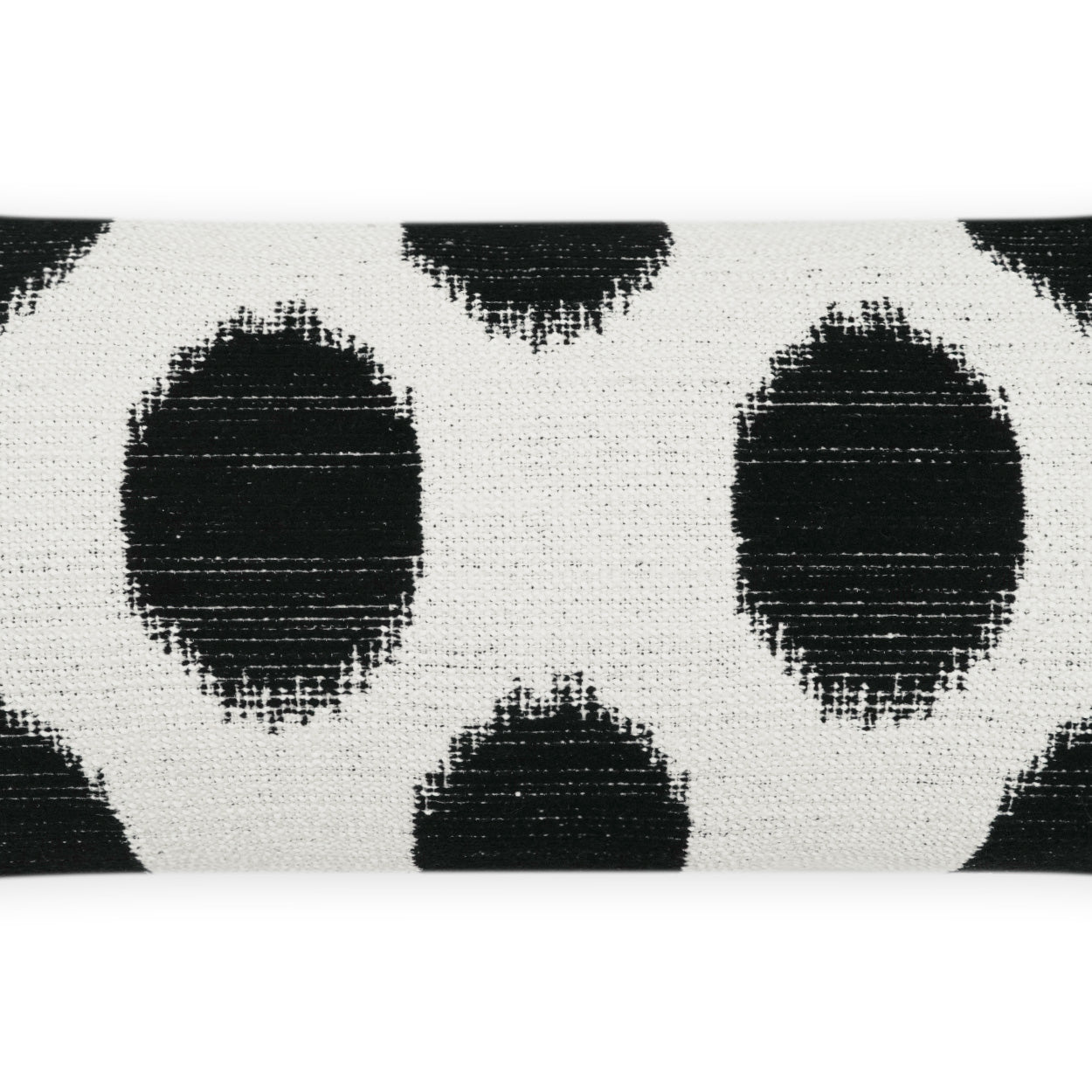 D.V. KAP HOME   12" x 24" Outdoor Vianella Lumbar Pillow - Tuxedo Circular - Dots, Transitional    - OD-502-T-1224