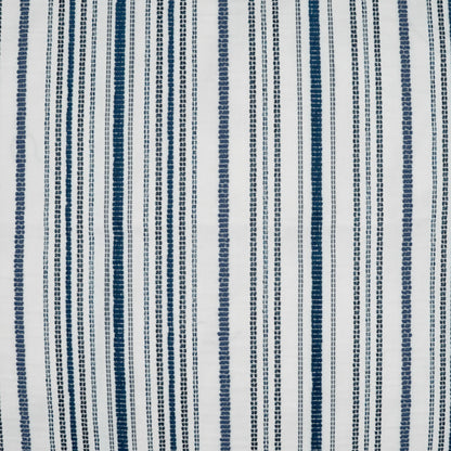 D.V. KAP HOME   12" x 24" Outdoor Accola Lumbar Pillow - Indigo Stripes, Farmhouse, Beach    - OD-504-I-1224