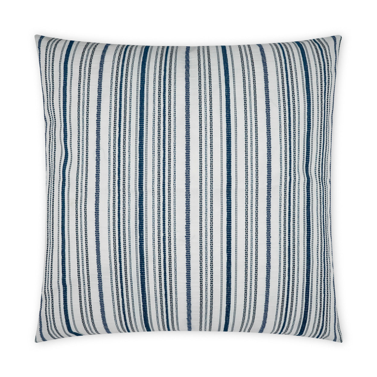 D.V. KAP HOME   22" x 22" Outdoor Accola Pillow - Indigo Stripes, Farmhouse, Beach    - OD-503-I-2222