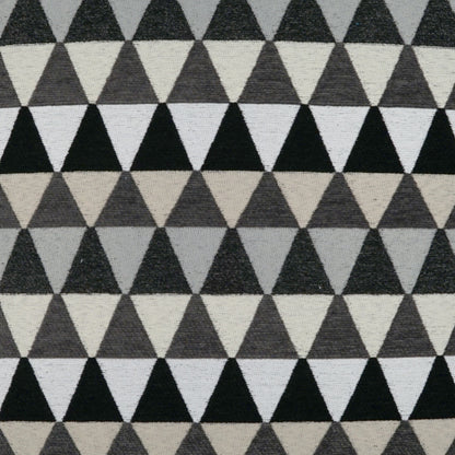 D.V. KAP HOME   22" x 22" Outdoor Centenal Pillow - Charcoal Geometric, Modern    - OD-505-C-2222