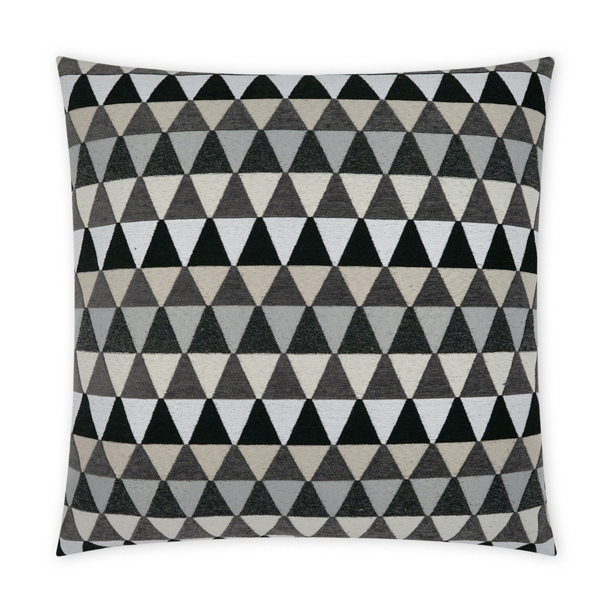 D.V. KAP HOME   22" x 22" Outdoor Centenal Pillow - Charcoal Geometric, Modern    - OD-505-C-2222