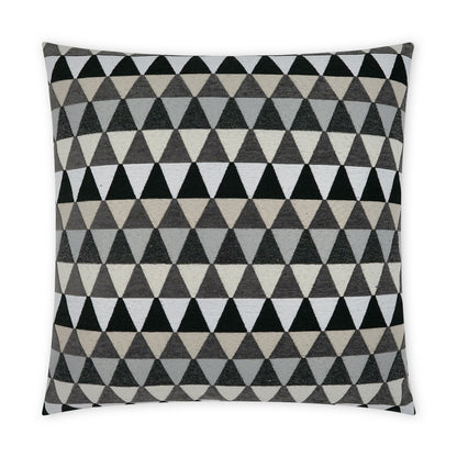 D.V. KAP HOME   22" x 22" Outdoor Centenal Pillow - Charcoal Geometric, Modern    - OD-505-C-2222