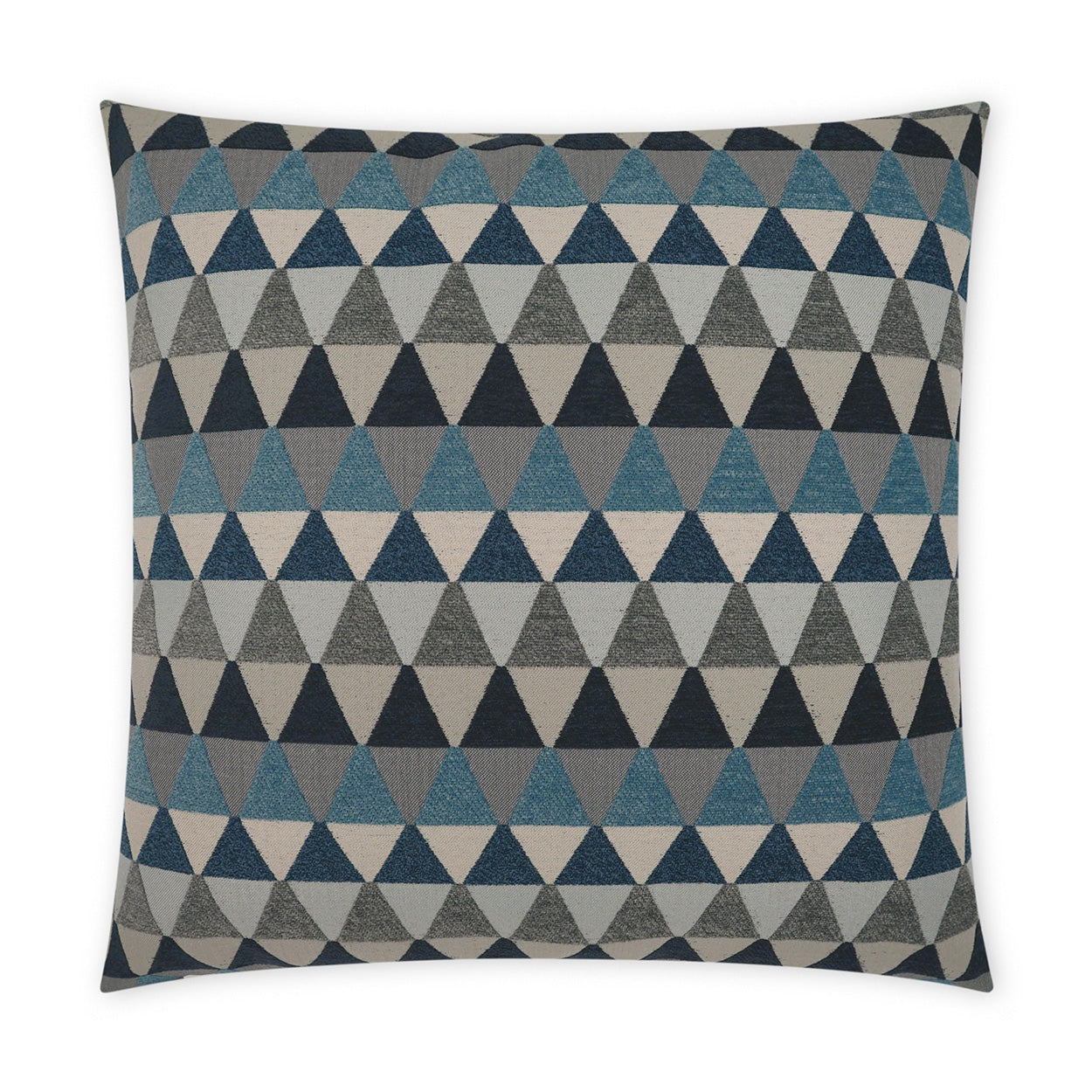 D.V. KAP HOME   22" x 22" Outdoor Centenal Pillow - Indigo Geometric, Modern    - OD-505-I-2222