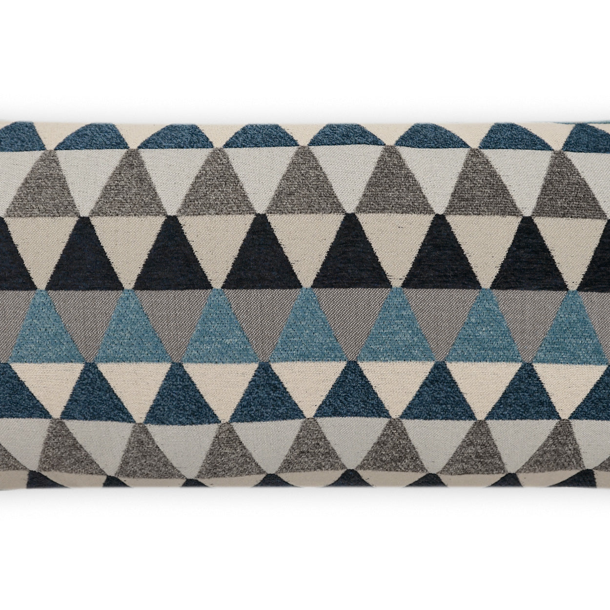 D.V. KAP HOME   12" x 24" Outdoor Centenal Lumbar Pillow - Indigo Geometric, Modern    - OD-506-I-1224