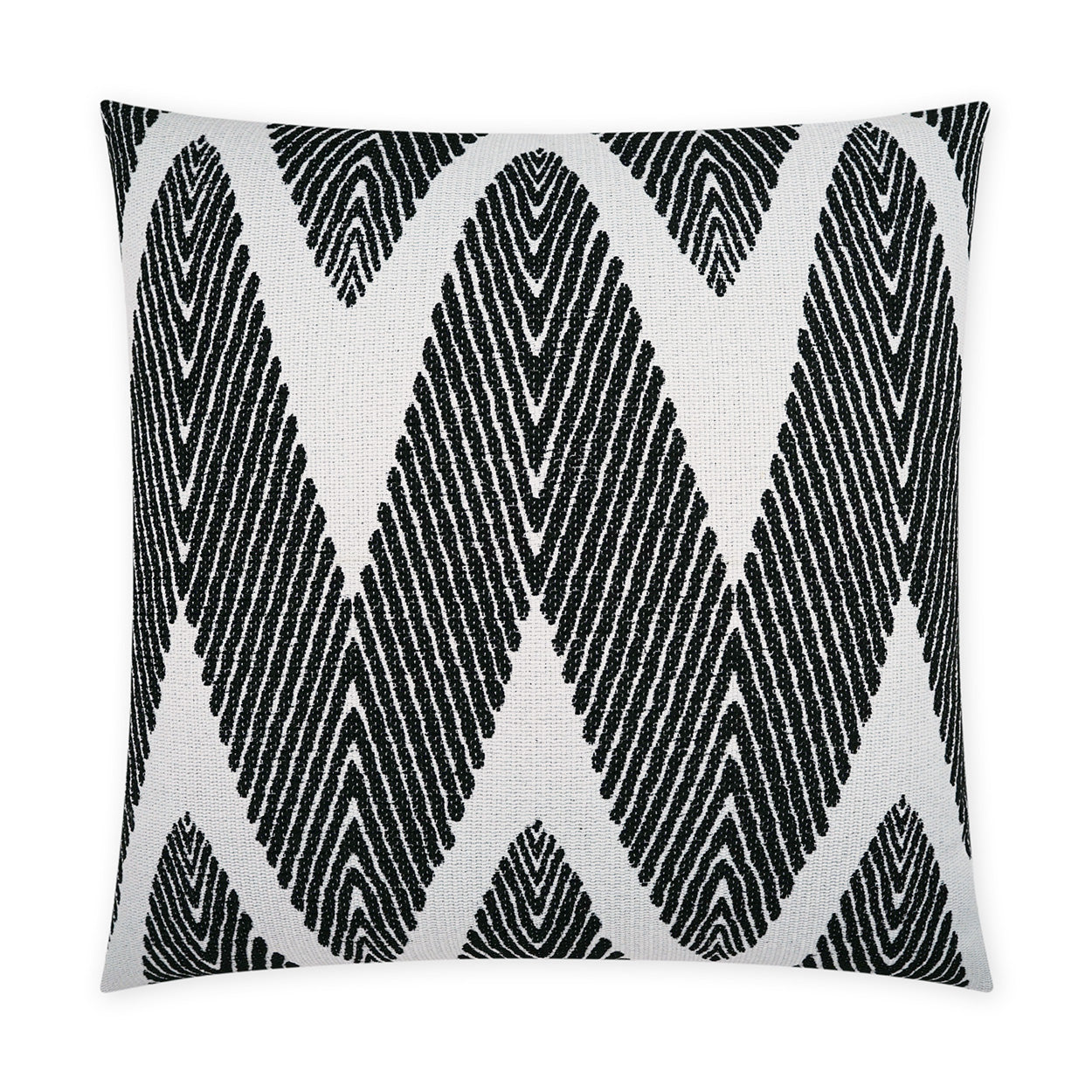 D.V. KAP HOME   22" x 22" Outdoor Spire Pillow Chevron, Transitional, Global    - OD-511-2222