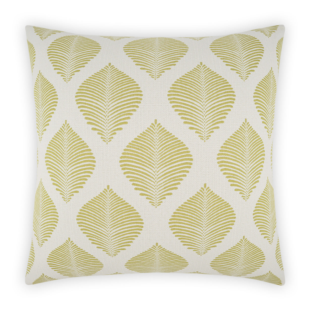 D.V. KAP HOME   22" x 22" Outdoor Palmero Pillow - Green Global, Floral    - OD-512-G-2222