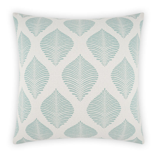 D.V. KAP HOME   22" x 22" Outdoor Palmero Pillow - Spa Global, Floral    - OD-512-S-2222