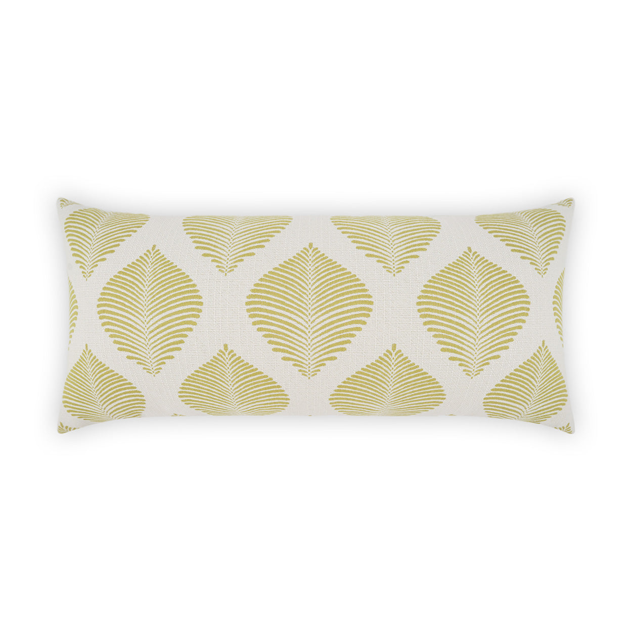 D.V. KAP HOME   12" x 24" Outdoor Palmero Lumbar Pillow - Green Global, Floral    - OD-513-G-1224