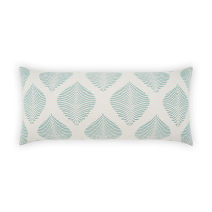 D.V. KAP HOME   12" x 24" Outdoor Palmero Lumbar Pillow - Spa Global, Floral    - OD-513-S-1224