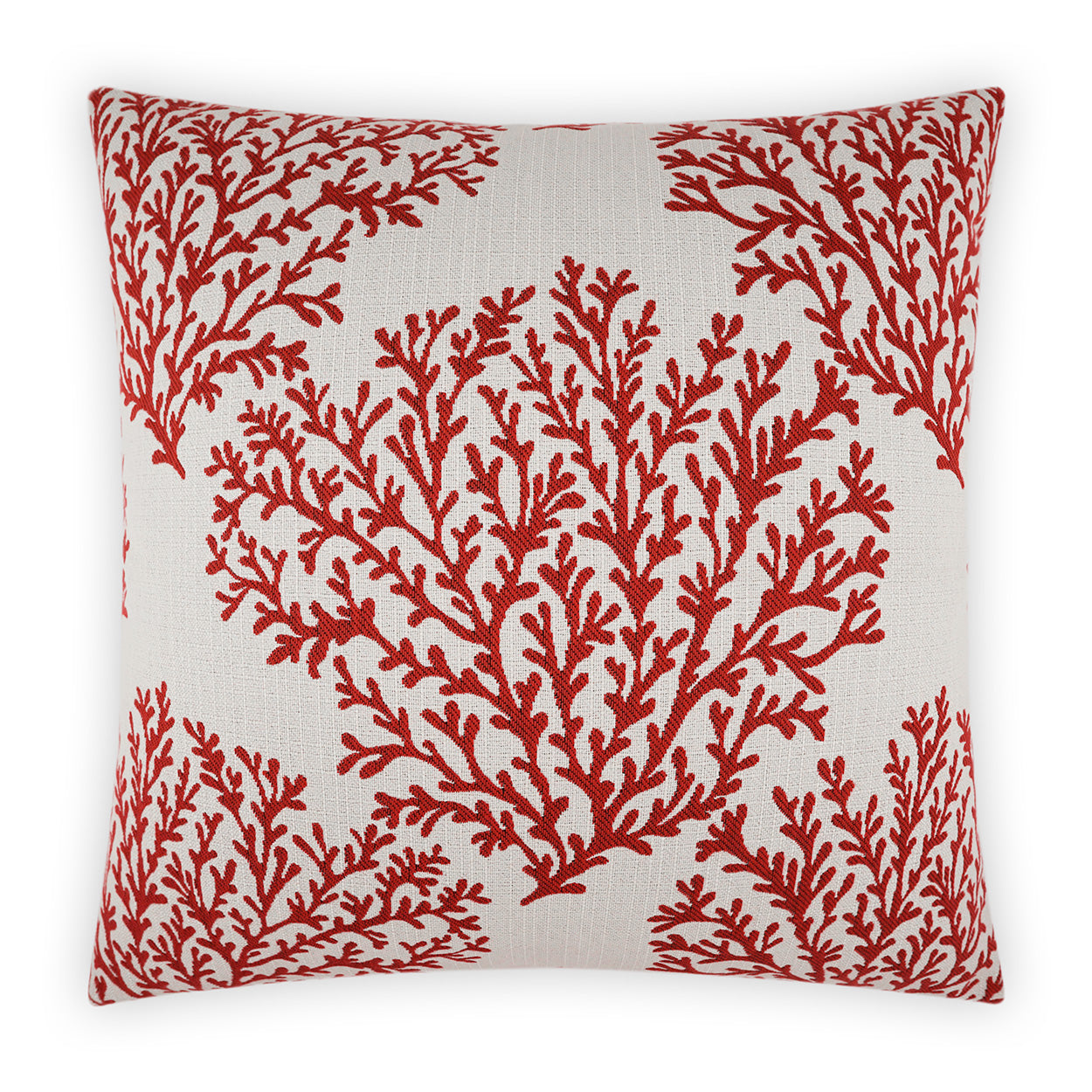 D.V. KAP HOME   22" x 22" Outdoor Peggy Pillow - Red Beach    - OD-514-R-2222