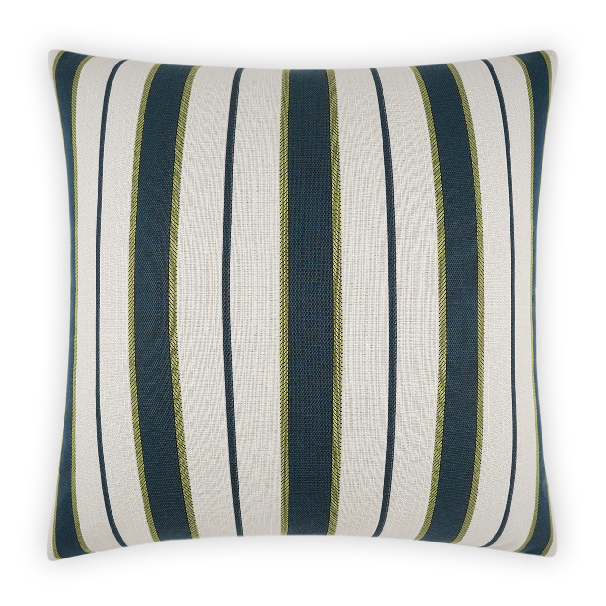 D.V. KAP HOME   22" x 22" Outdoor Paruani Pillow - Blue Stripes, Beach    - OD-516-B-2222
