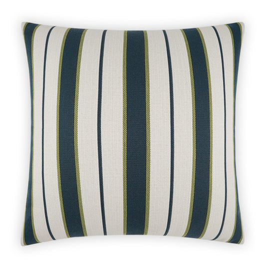 D.V. KAP HOME   22" x 22" Outdoor Paruani Pillow - Blue Stripes, Beach    - OD-516-B-2222
