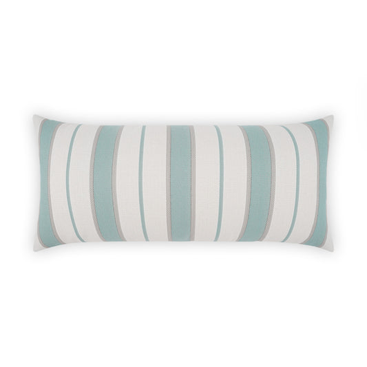 D.V. KAP HOME   12" x 24" Outdoor Paruani Lumbar Pillow - Spa Stripes, Beach    - OD-517-S-1224