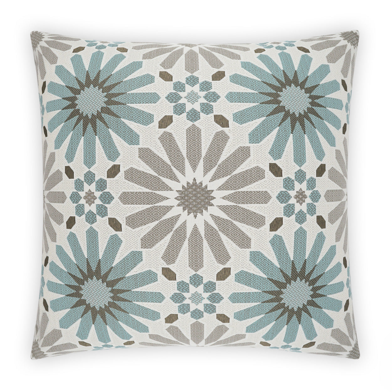 D.V. KAP HOME   22" x 22" Outdoor Pasha Pillow - Spa Floral     - OD-518-S-2222