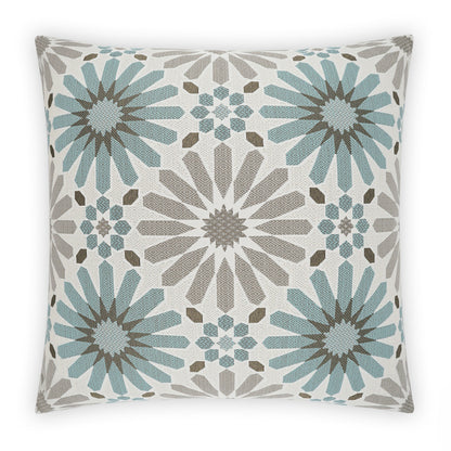 D.V. KAP HOME   22" x 22" Outdoor Pasha Pillow - Spa Floral     - OD-518-S-2222