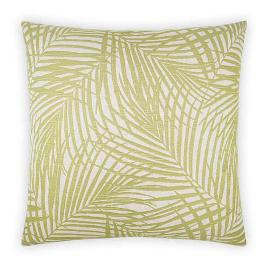 D.V. KAP HOME   22" x 22" Outdoor Prudy Pillow - Green Floral, Beach    - OD-520-G-2222