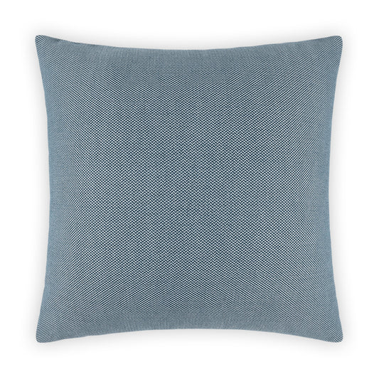 D.V. KAP HOME   22" x 22" Outdoor Pyke Pillow - Blue Solid, Chevron    - OD-522-B-2222