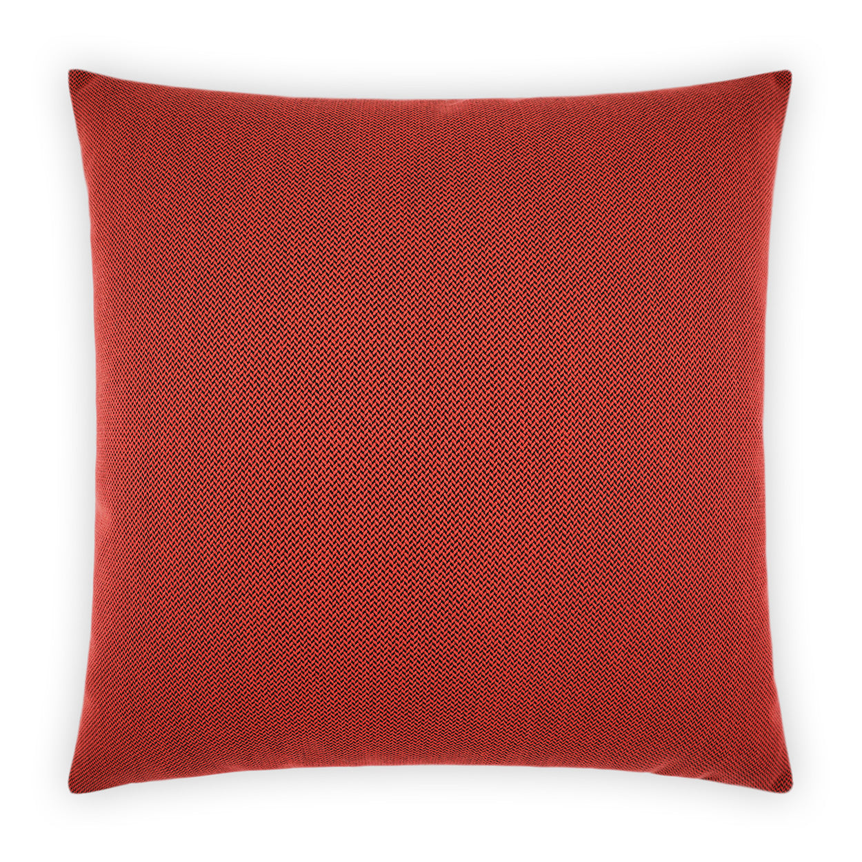 D.V. KAP HOME   22" x 22" Outdoor Pyke Pillow - Red Solid, Chevron    - OD-522-R-2222
