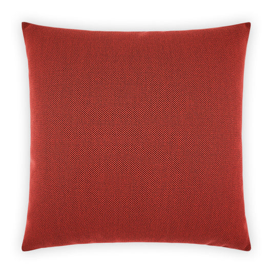 D.V. KAP HOME   22" x 22" Outdoor Pyke Pillow - Red Solid, Chevron    - OD-522-R-2222