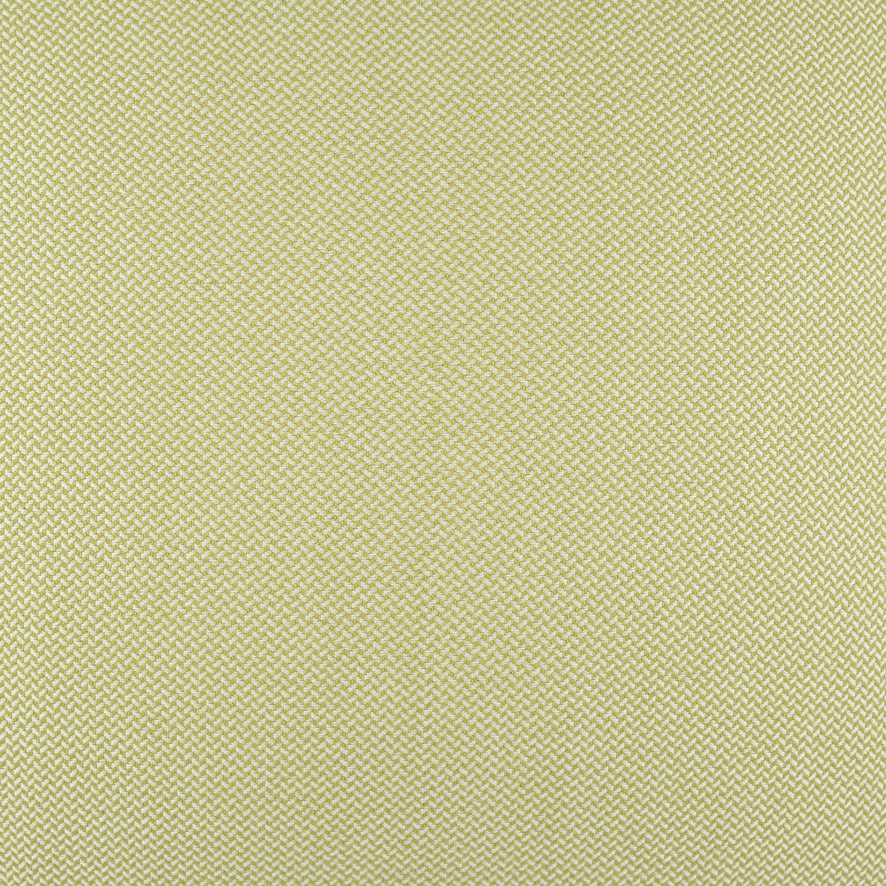 Close-up of yellow herringbone woven fabric.