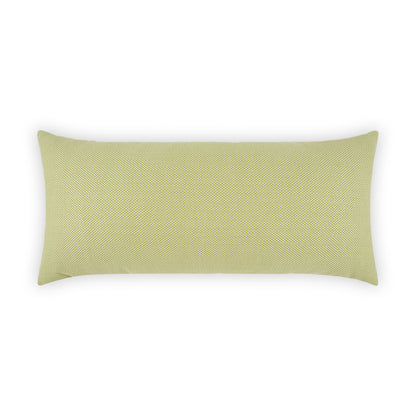 Light lime-green rectangular throw pillow with subtle woven texture.