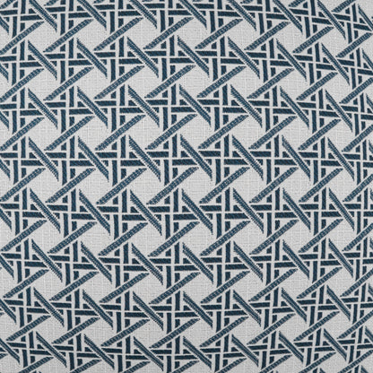 D.V. KAP HOME   22" x 22" Outdoor Pella Pillow - Blue Transitional, Geometric     - OD-524-B-2222