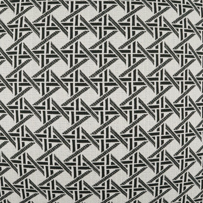 D.V. KAP HOME   22" x 22" Outdoor Pella Pillow - Ebony Transitional, Geometric     - OD-524-E-2222