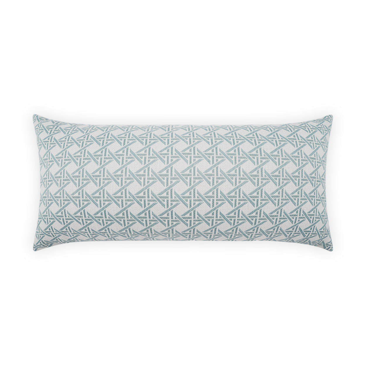 D.V. KAP HOME   12" x 24" Outdoor Pella Lumbar Pillow - Spa Transitional, Geometric     - OD-525-S-1224