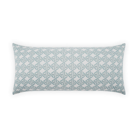 D.V. KAP HOME   12" x 24" Outdoor Pella Lumbar Pillow - Spa Transitional, Geometric     - OD-525-S-1224