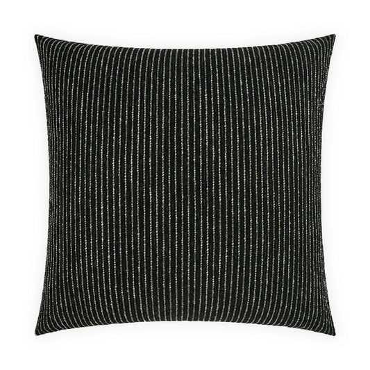 D.V. KAP HOME   22" x 22" Outdoor Burson Pillow - Onyx Stripes, Beach, Global    - OD-526-O-2222