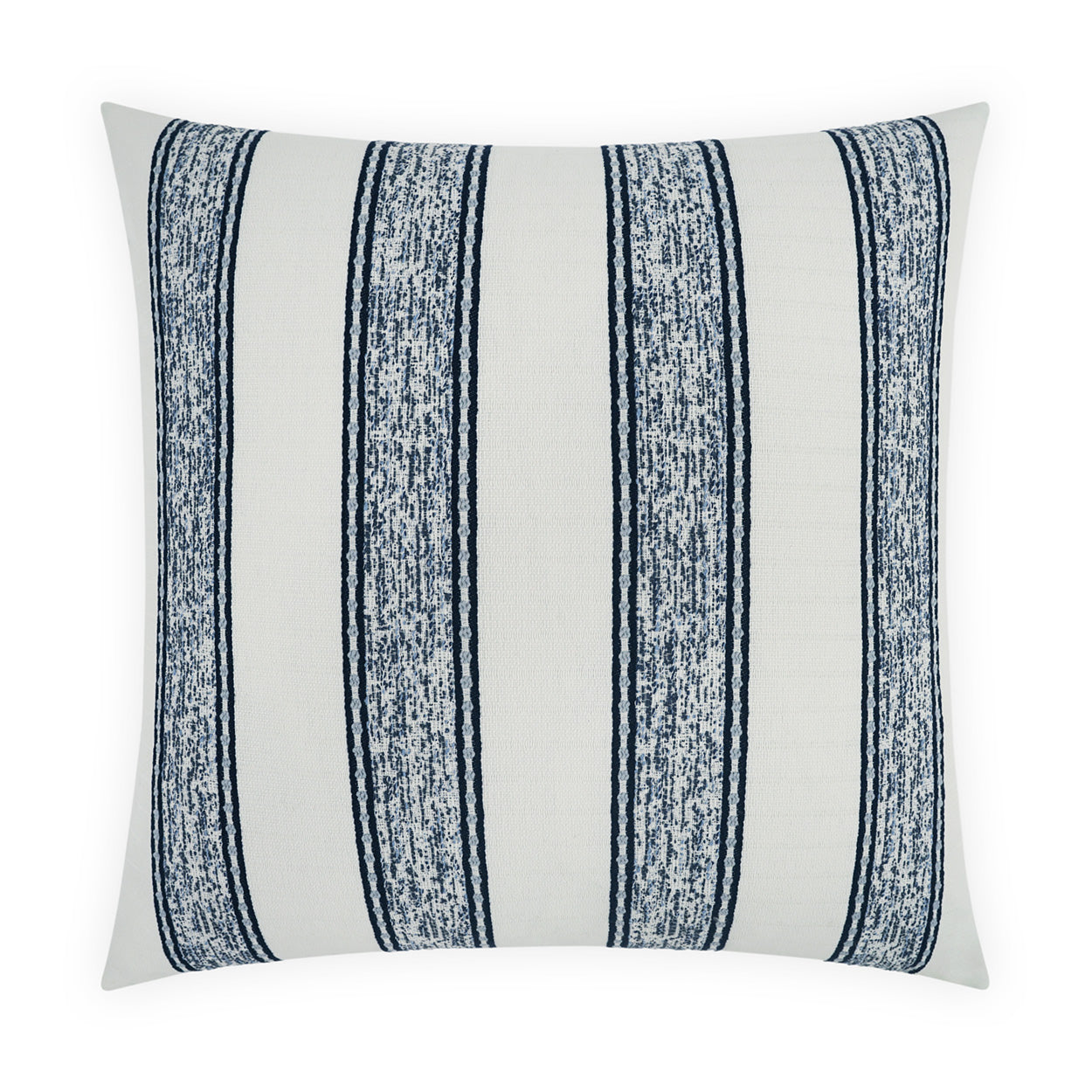 D.V. KAP HOME   22" x 22" Outdoor Gilner Pillow - Azure Stripes, Farmhouse, Beach    - OD-531-A-2222