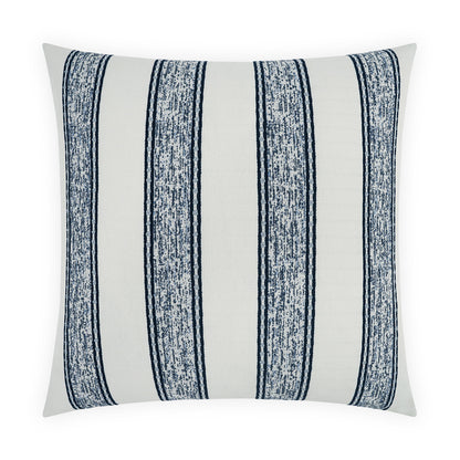 D.V. KAP HOME   22" x 22" Outdoor Gilner Pillow - Azure Stripes, Farmhouse, Beach    - OD-531-A-2222
