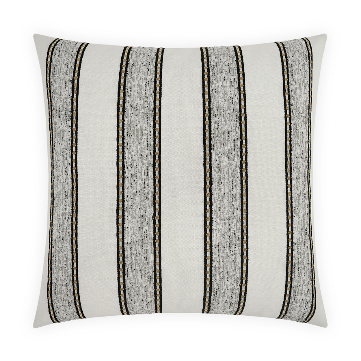 D.V. KAP HOME   22" x 22" Outdoor Gilner Pillow - Stone Stripes, Farmhouse, Beach    - OD-531-S-2222