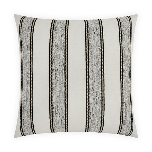 D.V. KAP HOME   22" x 22" Outdoor Gilner Pillow - Stone Stripes, Farmhouse, Beach    - OD-531-S-2222
