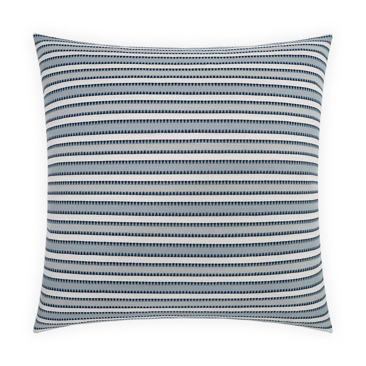 D.V. KAP HOME   22" x 22" Outdoor Calica Pillow - Azure Stripes, Western Chic    - OD-533-A-2222