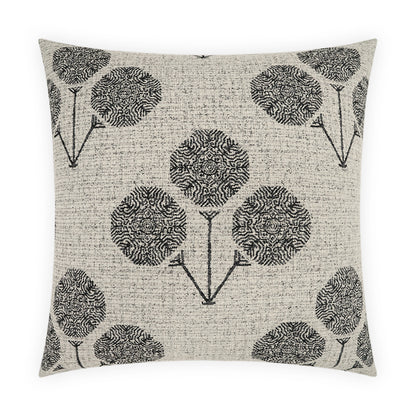 D.V. KAP HOME   22" x 22" Outdoor Soonsa Pillow - Ebony Floral    - OD-535-E-2222
