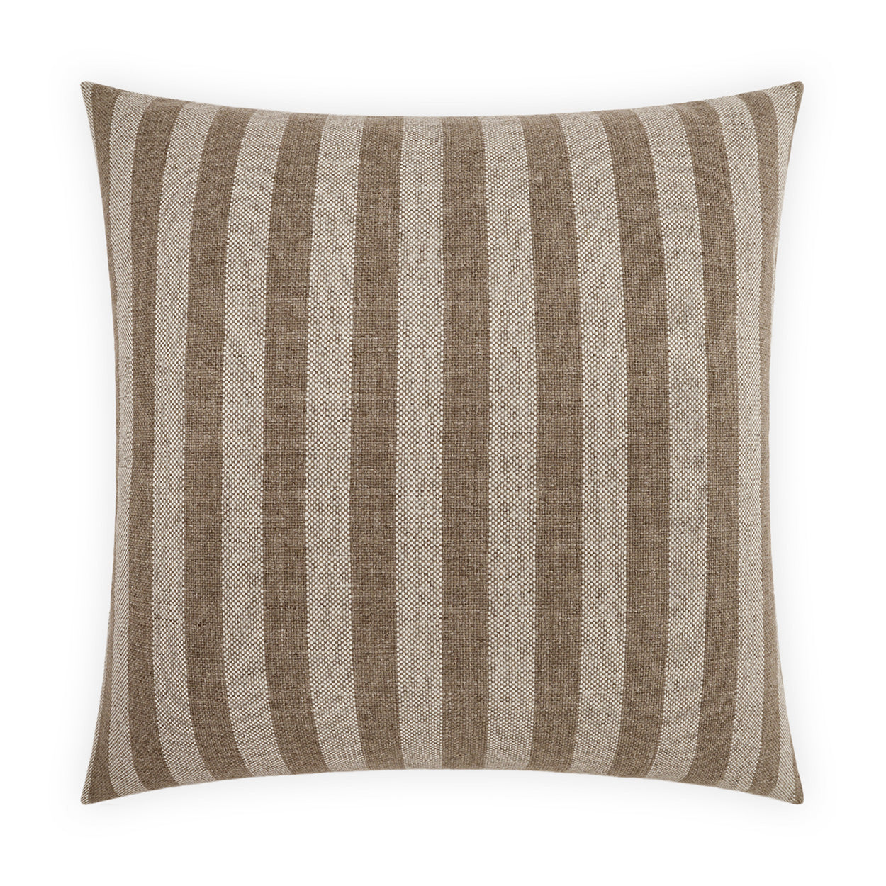 D.V. KAP HOME   22" x 22" Outdoor Seaport Pillow - Twine Stripes, Farmhouse, Beach    - OD-542-T-2222
