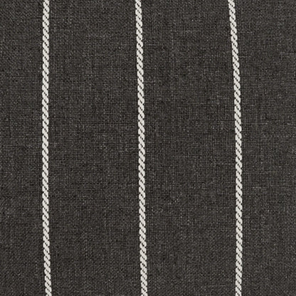 D.V. KAP HOME   22" x 22" Outdoor Pencil Pillow - Carbon Stripes, Farmhouse, Beach    - OD-544-C-2222