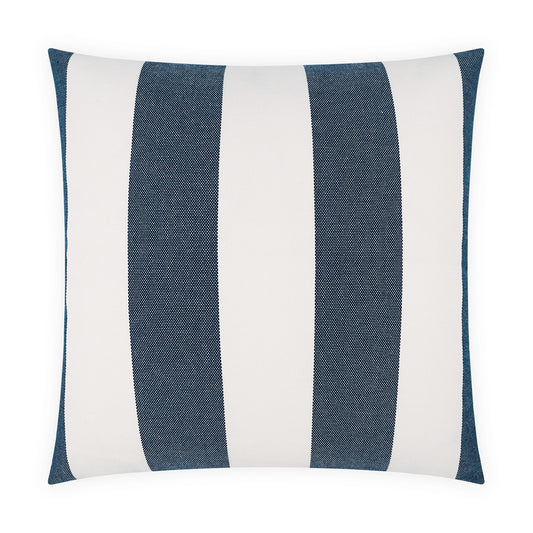 D.V. KAP HOME   22"x22" Outdoor Melbourne Pillow - Marine Stripes, Nautical, Beach    - OD-546-M-2222