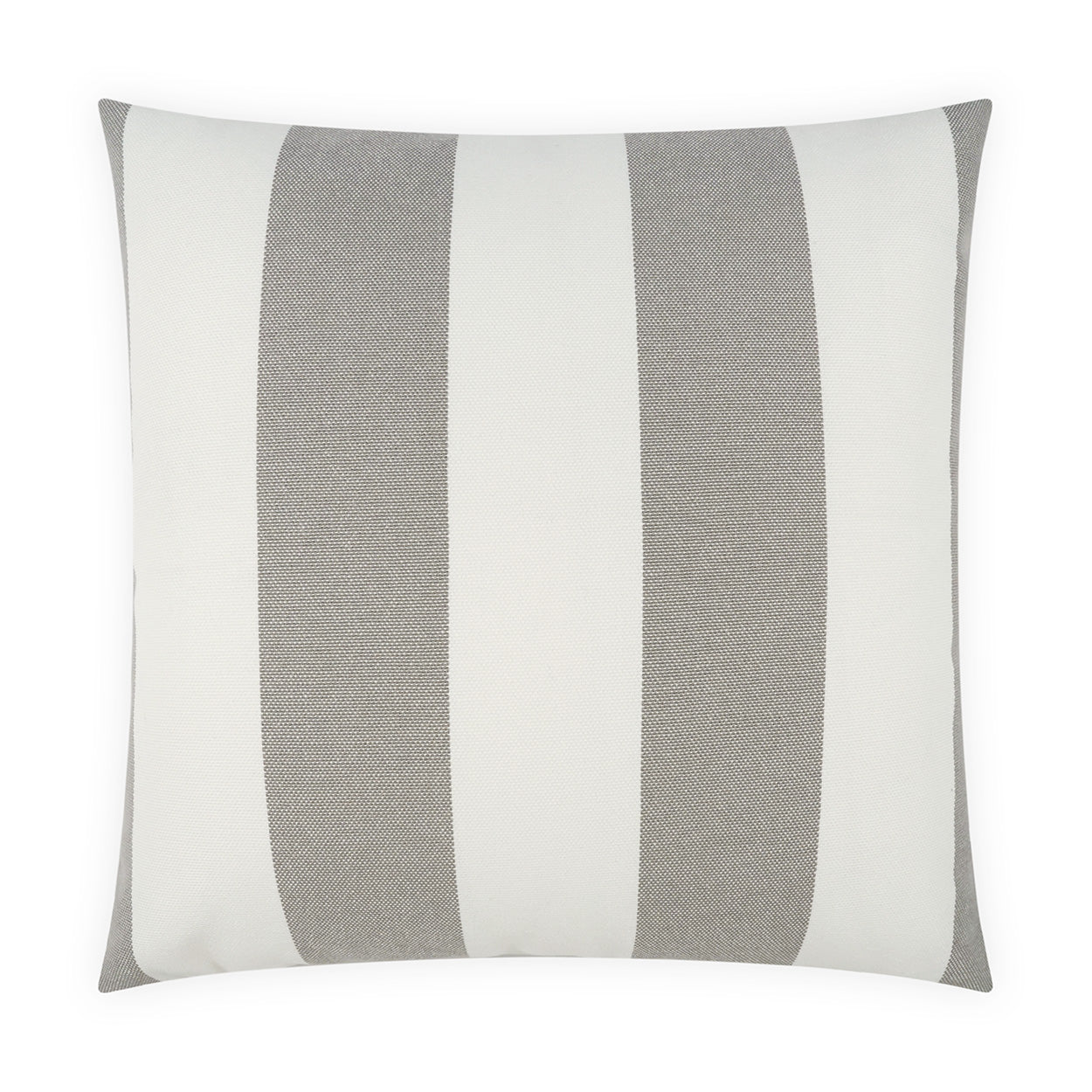 D.V. KAP HOME   22"x22" Outdoor Melbourne Pillow - Platinum Stripes, Nautical, Beach    - OD-546-P-2222