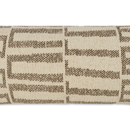 D.V. KAP HOME   12"x24" Outdoor Sotis Lumbar Pillow - Bark Global, Beach    - OD-551-B-1224