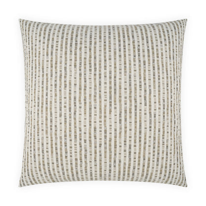 D.V. KAP HOME   22"x22" Outdoor Lonny Pillow - Birch Stripes, Beach    - OD-555-B-2222