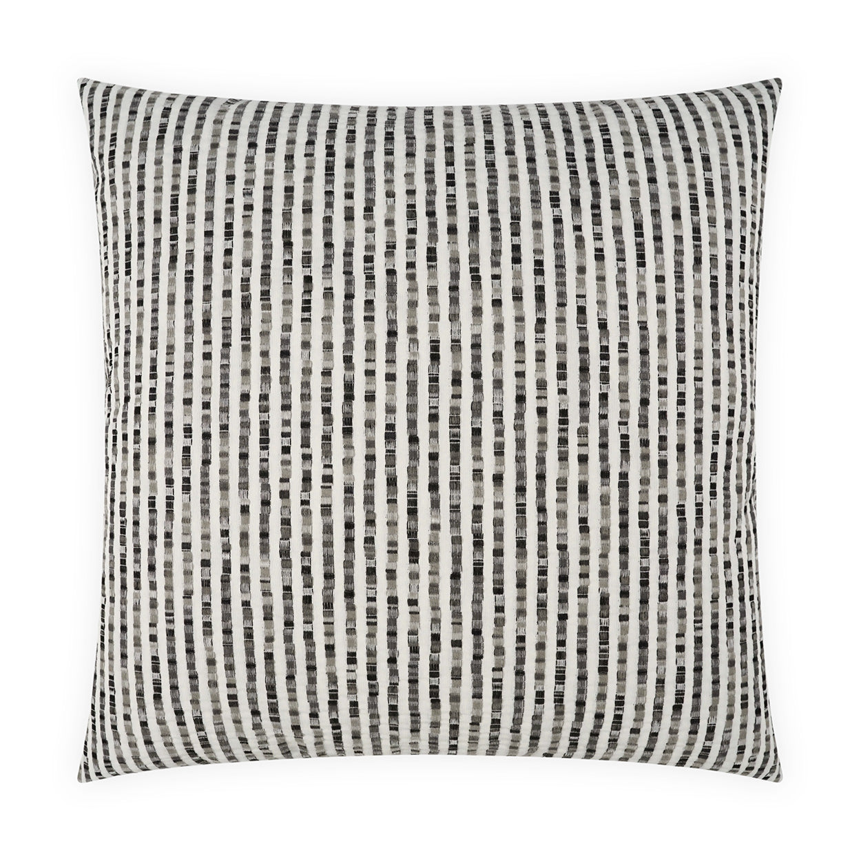 D.V. KAP HOME   22"x22" Outdoor Lonny Pillow - Domino Stripes, Beach    - OD-555-D-2222