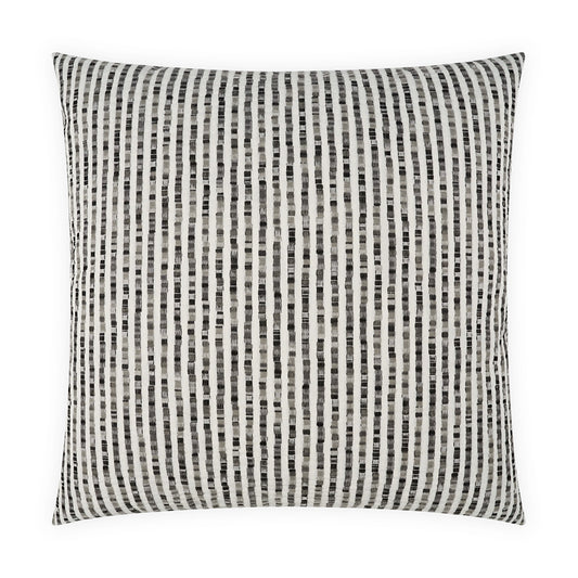 D.V. KAP HOME   22"x22" Outdoor Lonny Pillow - Domino Stripes, Beach    - OD-555-D-2222