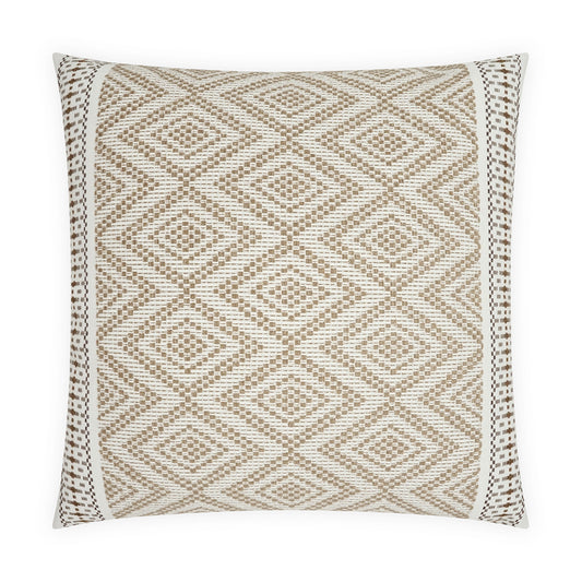 D.V. KAP HOME   22" x 22" Outdoor Wanderer Pillow - Natural Western Chic, Modern, Global    - OD-567-N-2222
