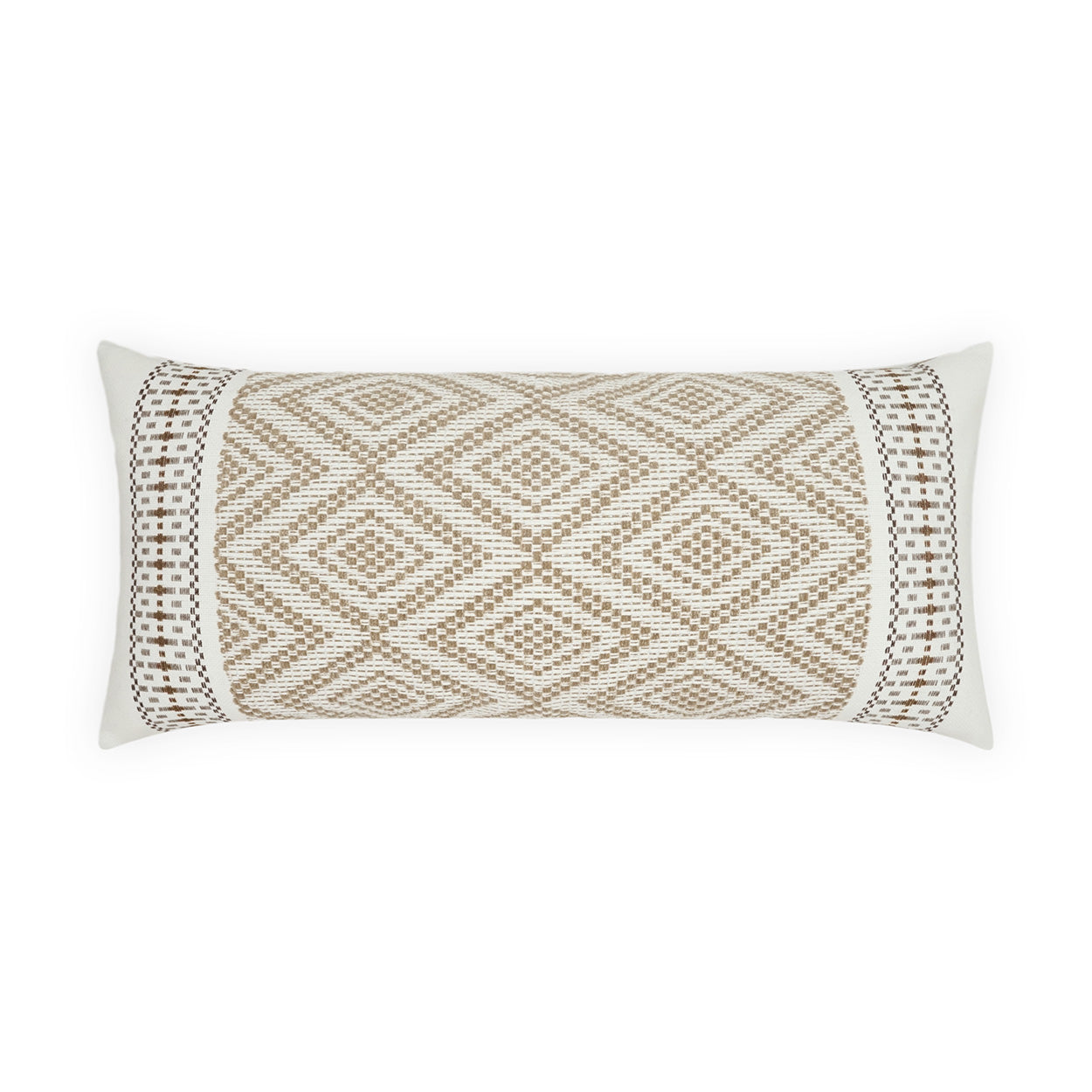 D.V. KAP HOME   12" x 24" Outdoor Wanderer Lumbar Pillow - Natural Western Chic, Modern, Global    - OD-568-N-1224